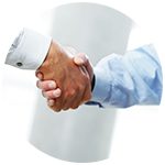 business people shaking hands on a deal